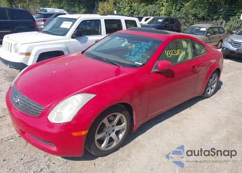 2006 Infiniti G35 from USA, damaged, VIN JNKCV54E66M700168